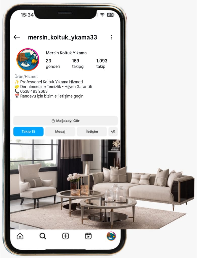 Mersin Maxi Koltuk Yıkama Instagram Profili